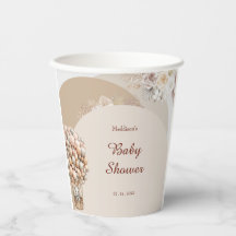 Boho Elephant Air Balloon Neutral Baby Shower