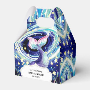 Boho Enchanted Mermaid Baby Shower Favour Box