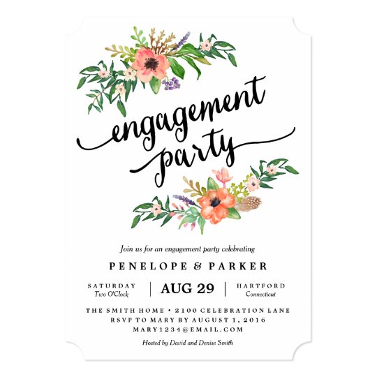 party 17 ideas engagement Engagement   Zazzle Party Invitation Boho