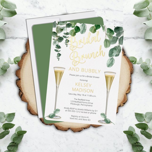 Boho Eucalyptus Champagne Bridal Brunch and Bubbly (Creator Uploaded)