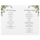 Boho Eucalyptus Greenery Gold Geometric Program
