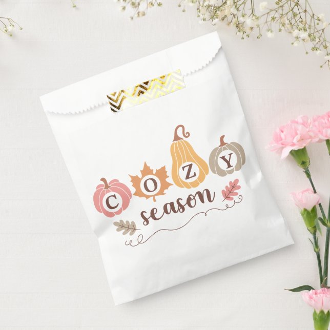 Boho Fall Autumn Quote  Favour Bag (Sealed)