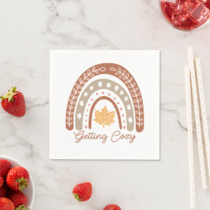 Boho Fall Autumn Quote Napkin