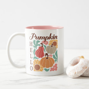Boho Fall Autumn Quote  Two-Tone Coffee Mug