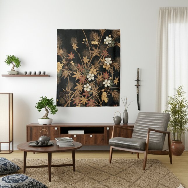 Boho Fall Japanese Tapestry (Creator Uploaded)