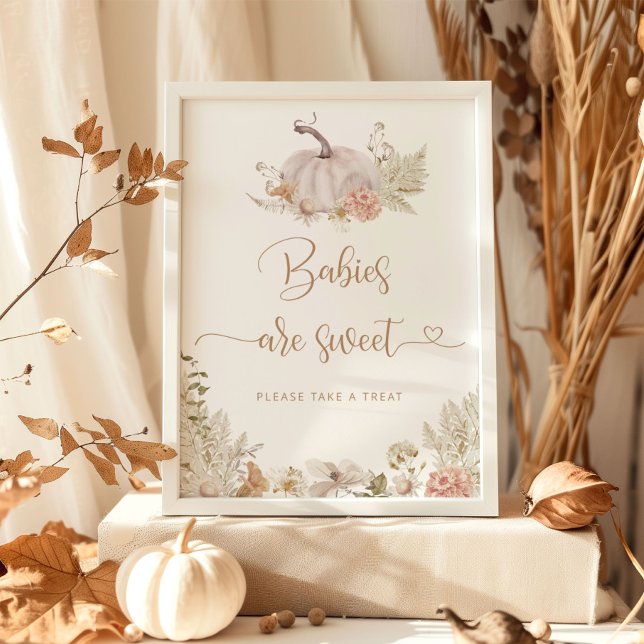 Boho fall little pumpkin Babies are sweet Poster (Creator Uploaded)