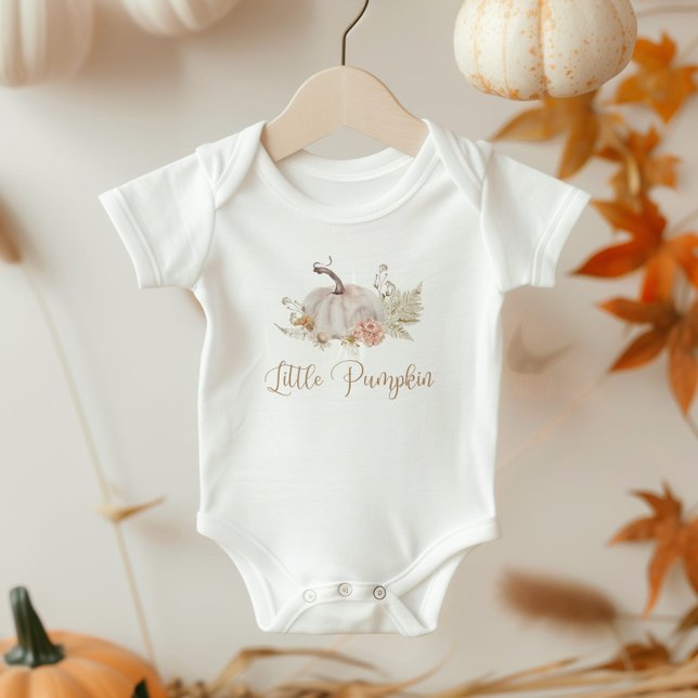 Boho Fall little pumpkin baby bodysuit (Creator Uploaded)