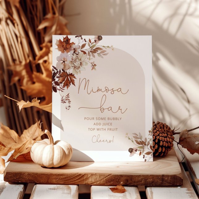 Boho fall mimosa bar sign (Creator Uploaded)