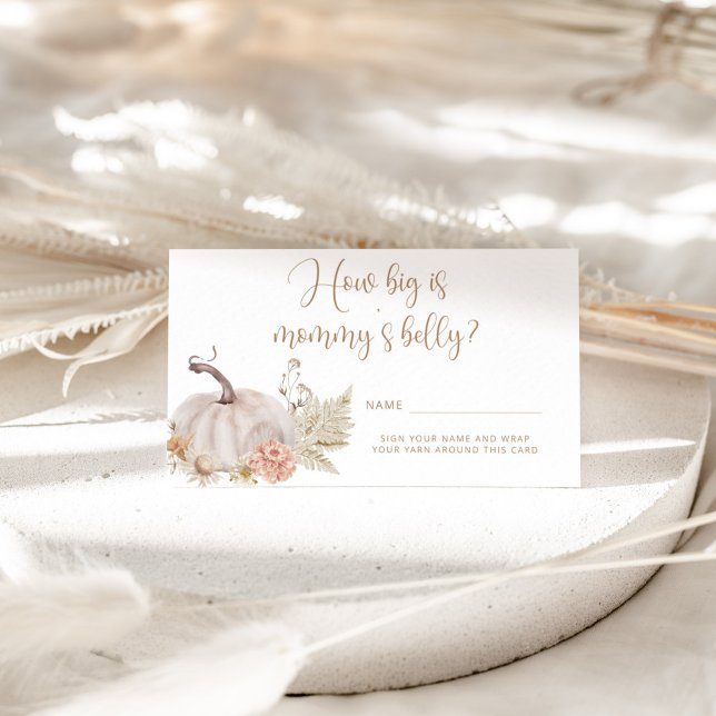 Boho fall pumpkin how big mummy's belly enclosure  (Creator Uploaded)