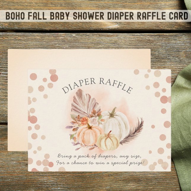 Boho Fall Pumpkins Enclosure Card (Creator Uploaded)