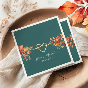 Boho Fall Wedding Napkins