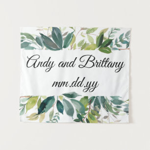 Boho Fall Wedding Reception Backdrop Photobooth Tapestry