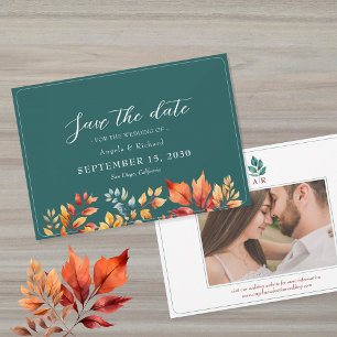 Boho Fall Wedding Save The Date