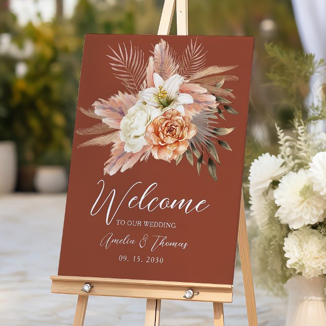 Boho Fall Wedding Welcome Sign (Creator Uploaded)