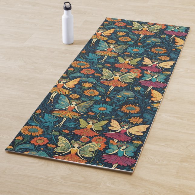 Boho Fantasy Fairies Yoga Mat (In Situ)