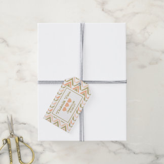 Boho Favour Tags - Peach Gold
