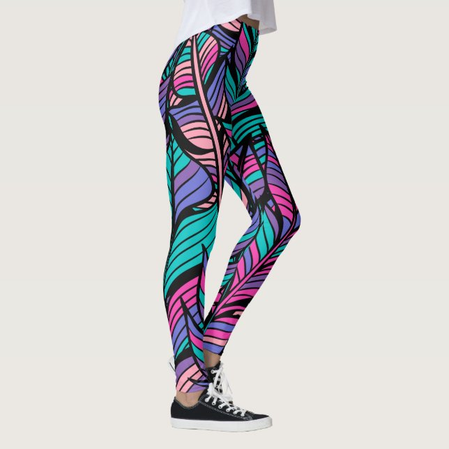 Boho Feather Leggings (Right)
