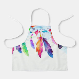 Boho feathers apron