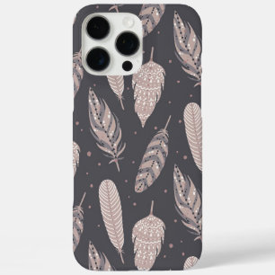 Boho Feathers iPhone 16 Pro Max Case