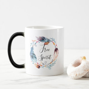Boho Feathers Free Spirit Inspirational Mug Gift