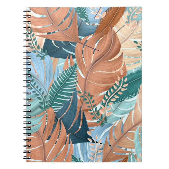 Boho feathers notebook (Front)