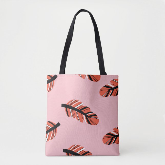 Boho Feathers: Vintage Repeat. Tote Bag (Front)
