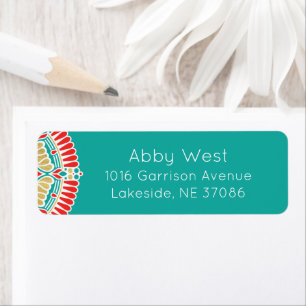 Boho Fiesta Return Address Label