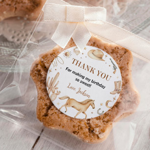 Boho First Rodeo Labels Birthday Stickers