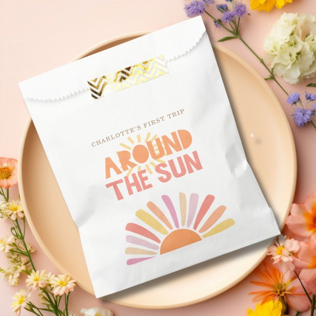 Boho First Trip Around The Sun 1st Birthday Party  Favour Bag (Boho First Trip Around The Sun 1st Birthday Party Favor Bag)