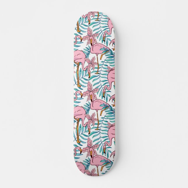 Boho Flamingo Skateboard (Front)