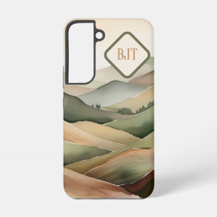 Boho Flat Landscape Samsung Case Earthy Tones