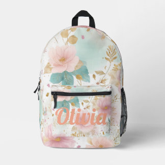 Boho Floral Aesthetic backpack