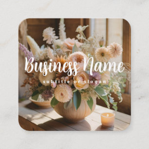 Boho floral Aesthetic Chic Business Card