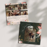 Boho Floral Arch Holly Jolly Christmas Seven Photo Holiday Card<br><div class="desc">This boho floral arch holly jolly Christmas seven photo holiday card has a whimsical and elegant design featuring vibrant watercolor illustrations of red and pink poinsettias and delicate winter greenery. With chic botanical elements like pine, holly, and winter berries, the card’s colourful palette, including dusty rose and gold accents, adds...</div>