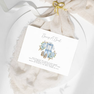 Boho Floral Baby Boy Shower Bring A Book Invitation