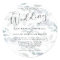Boho Floral Blue Eucalyptus Wedding Invitation