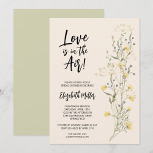 Boho Floral Bridal Shower Invitation