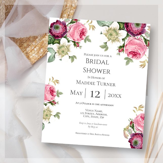Boho Floral | Bridal Shower Invitation (Creator Uploaded)