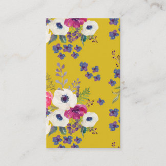 Boho Floral Business Card