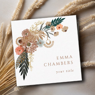 Boho Floral Business Card