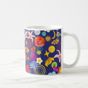 Boho floral coffee mug