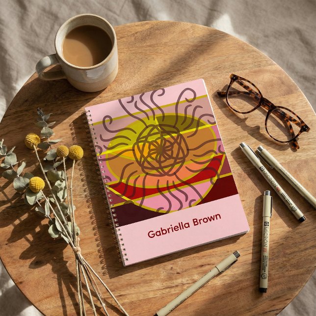 Boho  floral colorful flowers pink planner (Creator Uploaded)
