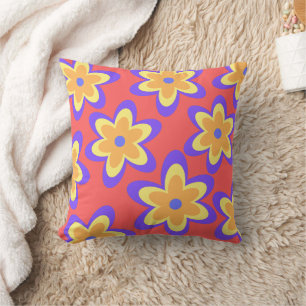 Boho Floral Colourful Pattern Cushion