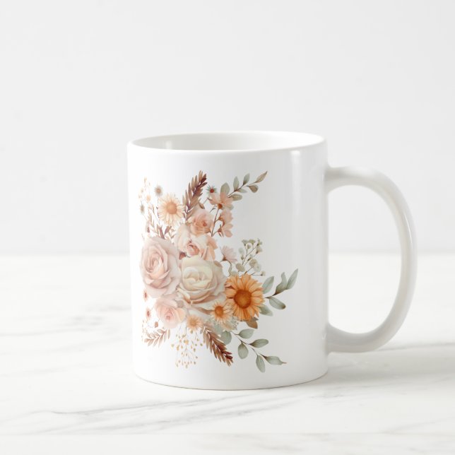 Boho Floral Dream Mug – Sip in Style  (Right)