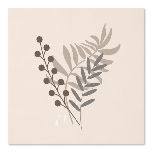 BOHO FLORAL EARTHTONE SEAMLESS WALLPAPER