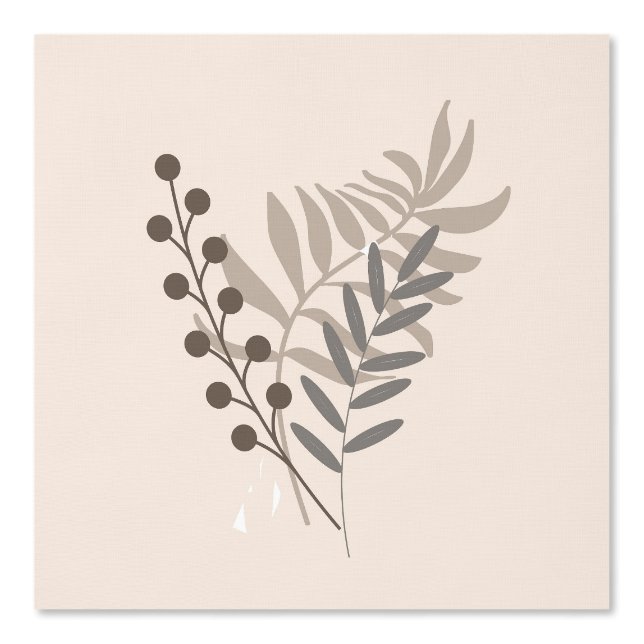 BOHO FLORAL EARTHTONE SEAMLESS WALLPAPER (Front)
