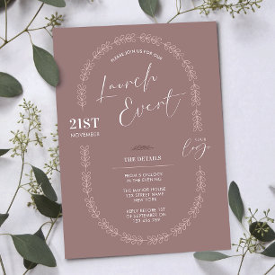 Boho Floral Elegant Salon Boutique Grand Opening Invitation