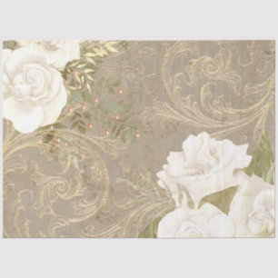 Boho Floral Ephemera Design Series #8 Tissue Paper