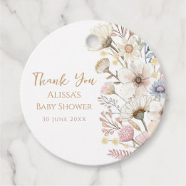 Boho Floral Favour Tags