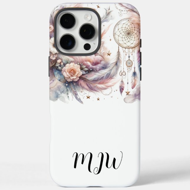 Boho Floral Feather iPhone / iPad case (Back)